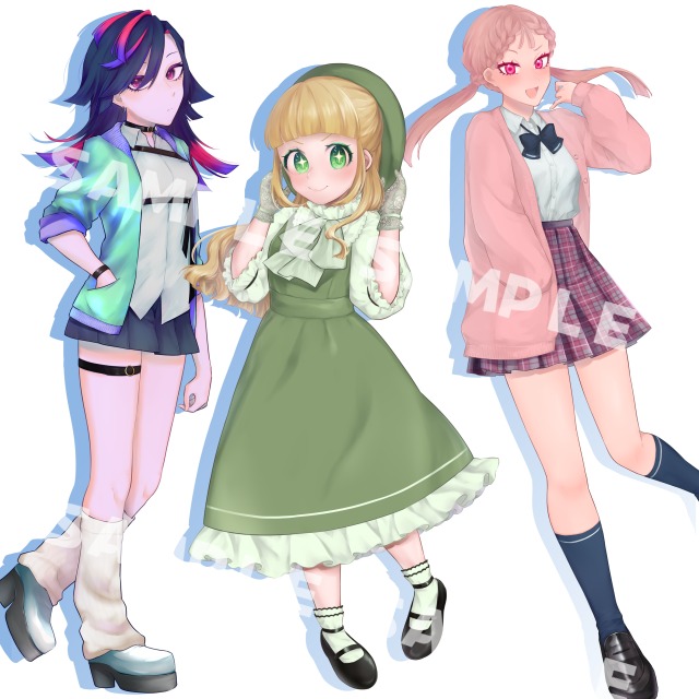 立ち絵サンプル　女の子❤