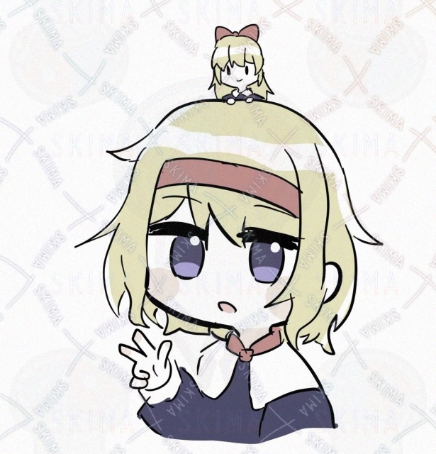 SD デフォルメ 胸上 簡易イラスト