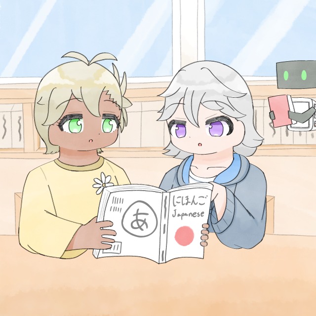 紙芝居風動画用のイラスト