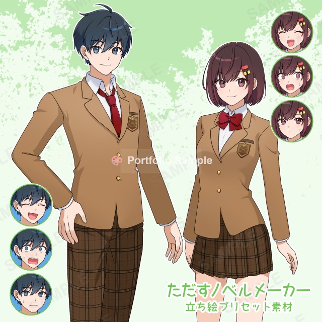 キャラクター立ち絵イラスト