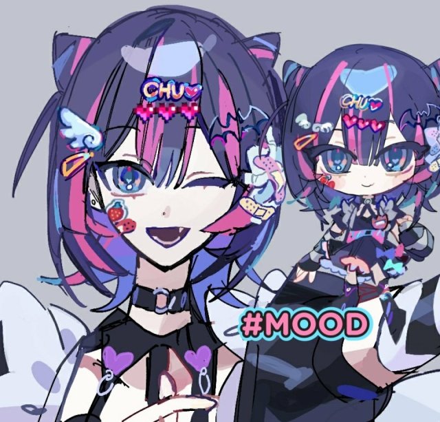 ギャルっぽい女の子のイラスト