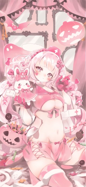 IRIAM ライバー　苺愛兎苺さん　ハロウィンナース服