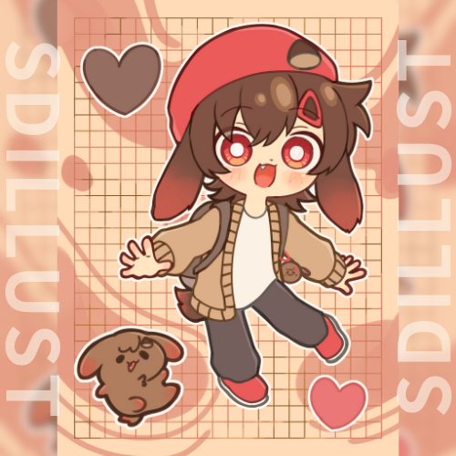 🧡SD・ミニキャライラスト🧡　サンプル