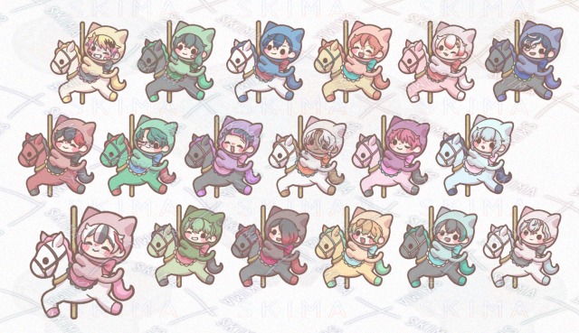 二次創作のグッズイラスト