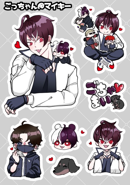 フレークシール風イラストサンプル