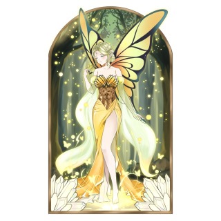 光に包まれる湖の妖精