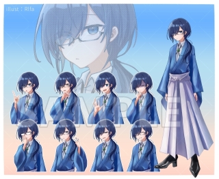 動画用パーツ分けイラスト