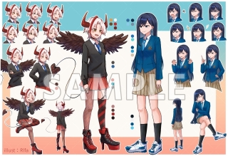 動画用パーツ分けイラスト