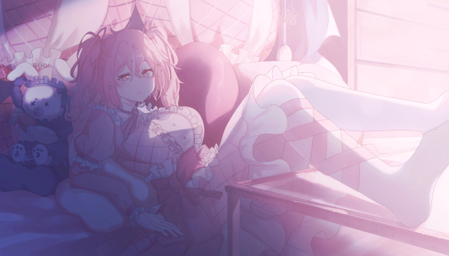 淡い色調の一枚絵