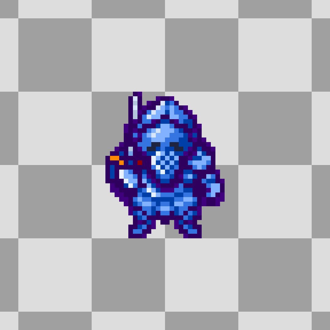 見下ろしドット絵アニメ:4方向キャラクターアニメーション　待機・歩行