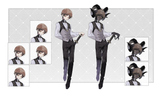 【依頼絵】TRPG立ち絵＋差分