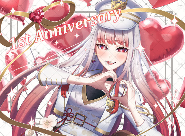 紅千鳥ちづ様1周年記念イラスト