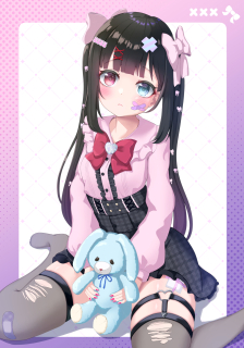 地雷系ファッション少女