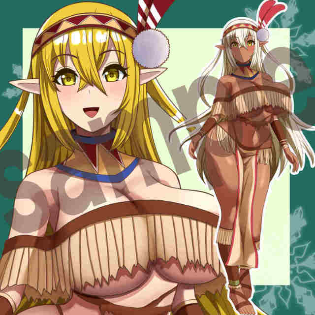 民族衣装の立ち絵サンプル