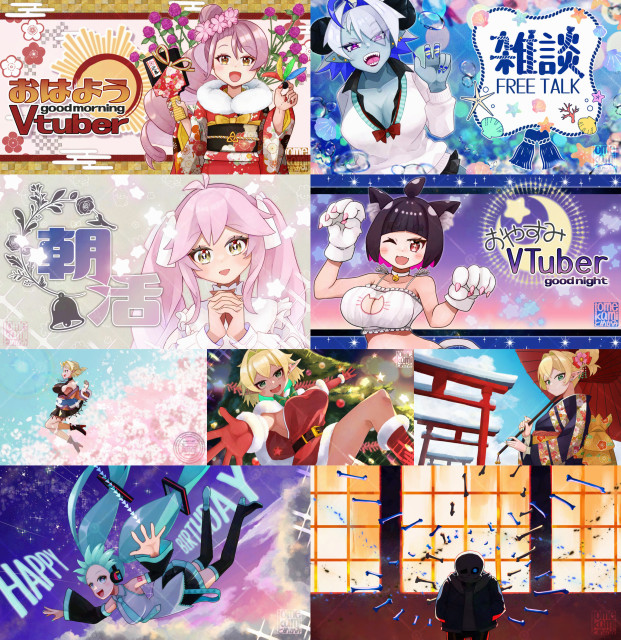 【SAMPLE】サムネイルイラスト