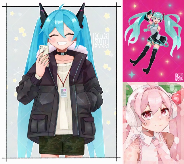 【SAMPLE】キャラクターイラスト（初音ミク）