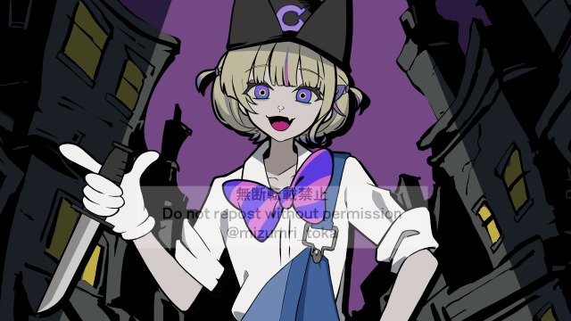 歌ってみた動画のサムネイラスト　サンプル