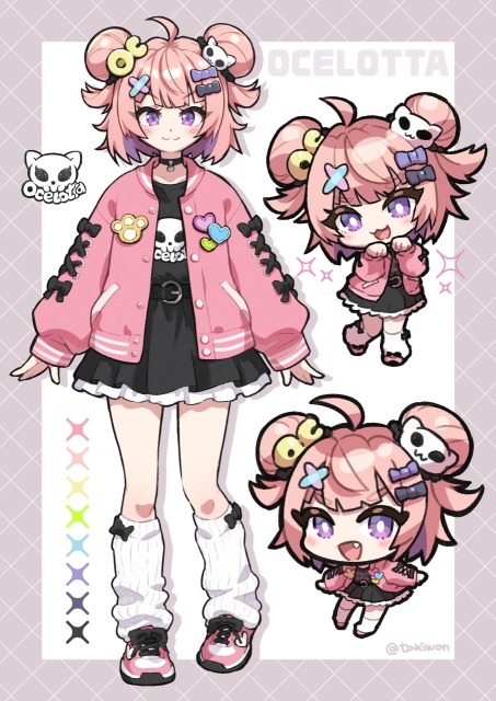 ミニキャライラスト受注用オリジナルキャラクターデザイン