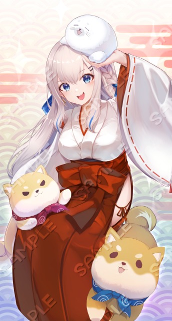 VTuber　巫女服Verイラスト