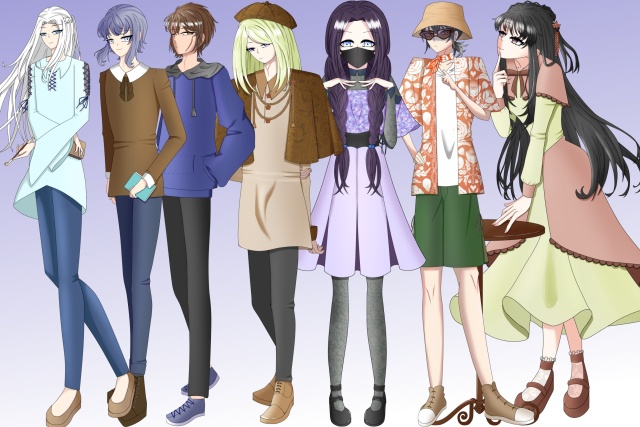 歴代作成探索者立ち絵