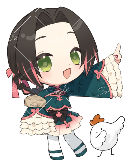 【デフォルメ】ミニキャライラスト