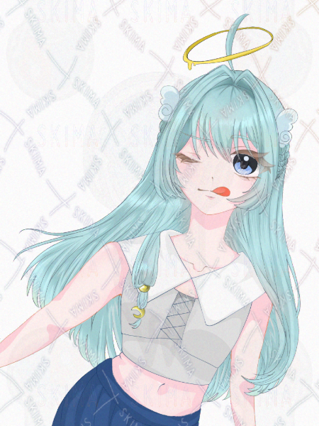 イラストサンプル(腰上)