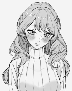 モノクロイラスト