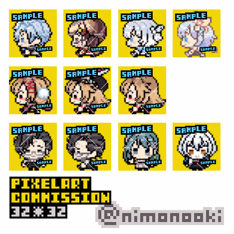 ミニキャラドットサンプル(～2025)