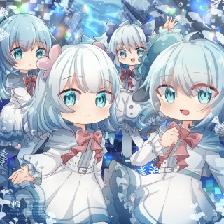 ミニキャラ一枚絵サンプル