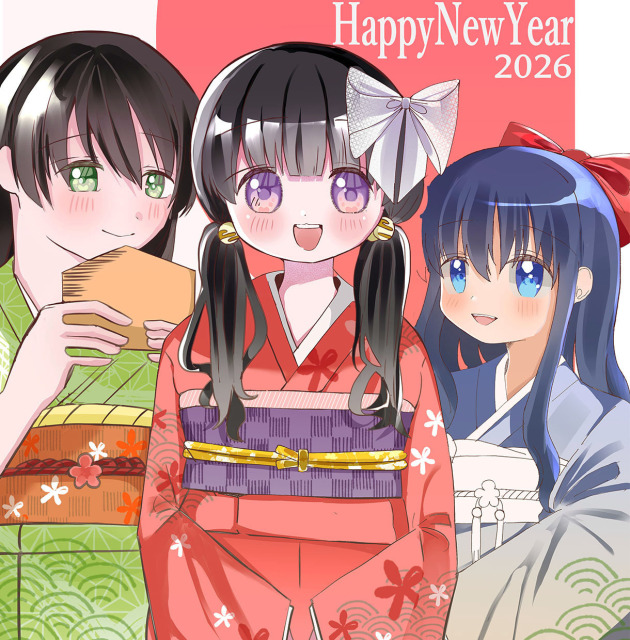 新年お正月イラスト 一枚絵