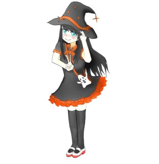 オリキャラ　しずくちゃんの立ち絵