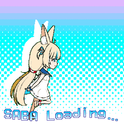 ローディング画面(ドット絵風)