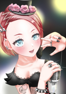 厚塗り　バストアップ　背景なし