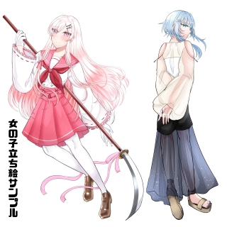 女の子立ち絵サンプル