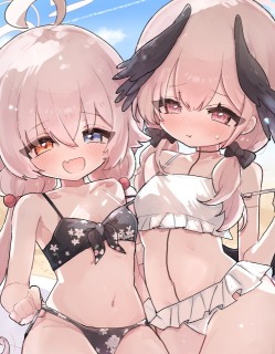 水着交換♡