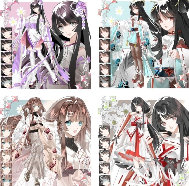 立ち絵、サンプル