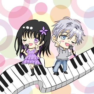 歌配信者コンビイラスト