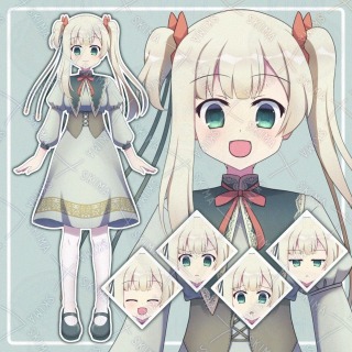 アシメツインテ娘(立ち絵)