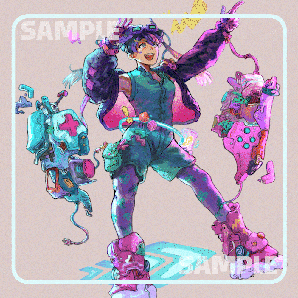 立ち絵イラストサンプル