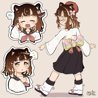 VRChat用3Dモデル「みつまめ」