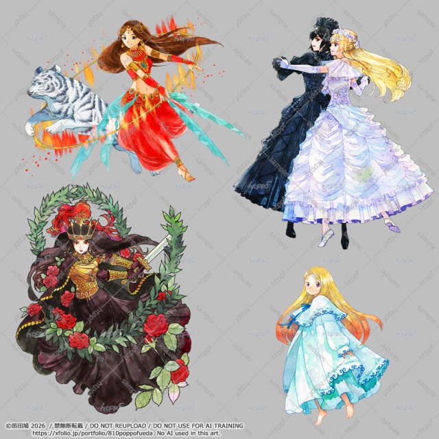 キャラクターデザイン・立ち絵作成例