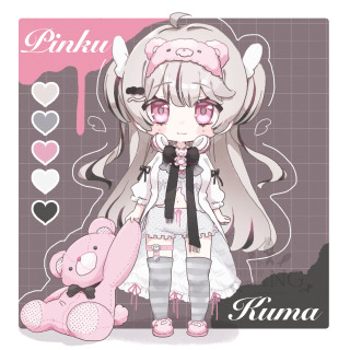 SDキャラ　サンプル(くまとおそろい！おしゃれルームウェア)