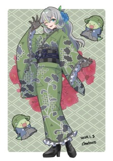 歩音ティナさん和装ファンアート