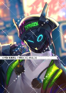 一枚絵(キャラ1人、背景有り)