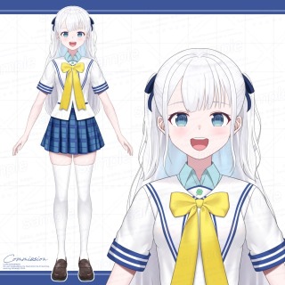 個人依頼 パーツ分け立ち絵・三面図