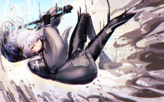 戦う女の子イラスト | Commisson