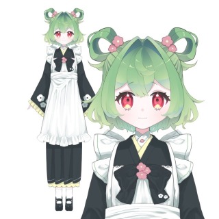 Live2D用パーツ分け立ち絵