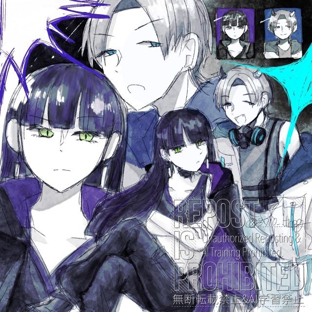 簡易詰め一枚絵　コラージュ　TRPG　自陣うちよそ