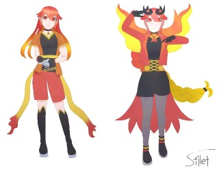 キャラクター立ち絵（擬人化二次創作）