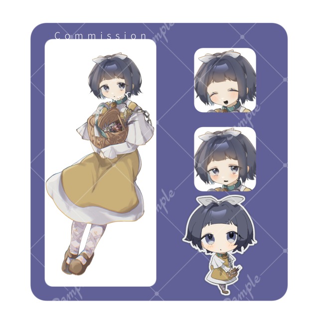 ￤納品報告 立ち絵 SD